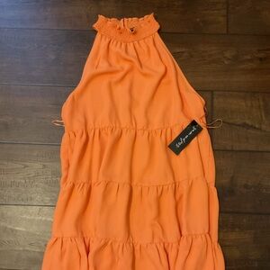 Orange Sleeveless Dress